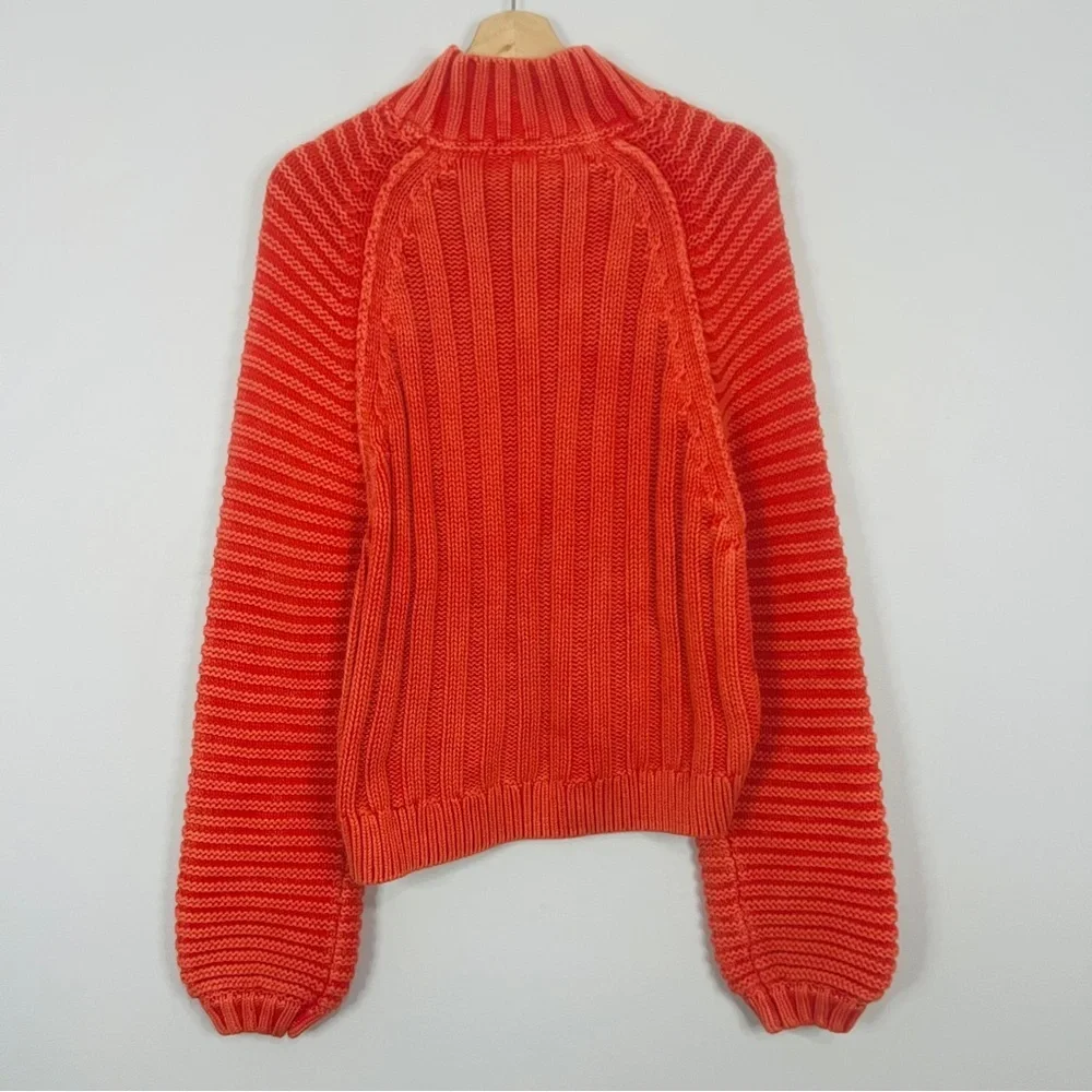 Free People sweetheart pullover Knit Sweater - Red love glare size small